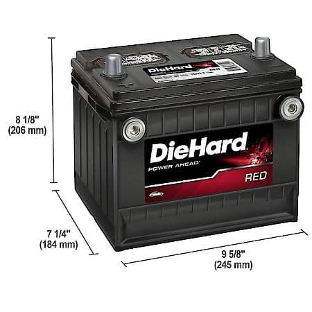 Battery : 7586DT Group Size, 650 CCA, 810 CA, 93 Minute Reserve Capacity, Reliable Starting Power