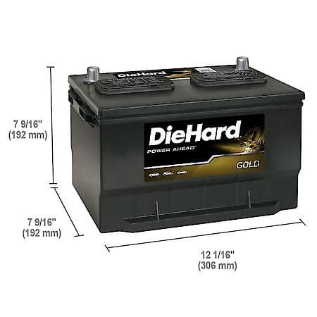 Battery: 65 Group Size, 850 CCA, 1060 CA, 150 Minute Reserve Capacity