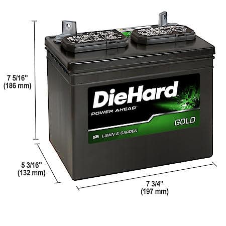 Battery: U1 Group Size, 340 CCA, 425 CA, 38 Minute Reserve Capacity