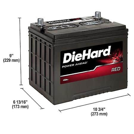 Battery: 24F Group Size, 550 CCA, 685 CA, 85 Minute Reserve Capacity