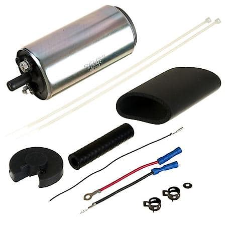 Electric Fuel Pump: Hose Clamps & Piece, Insulating Sleeve, Isolator, Pall Nut
