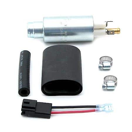 Electric Fuel Pump: 2 Blade Connector Harness, Hose & Clamps, Insulating Sleeve
