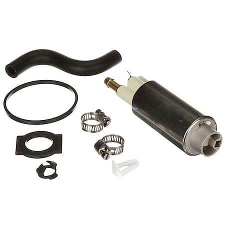 Electric Fuel Pump: Formed Hose Piece, Hose Clamps, Isolator, Retaining Clips