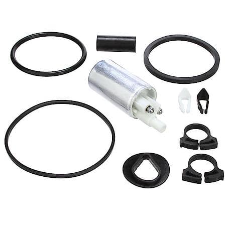 Electric Fuel Pump: Isolator, Plastic Tube Clamps, Retainer Clips, Seals, Tube