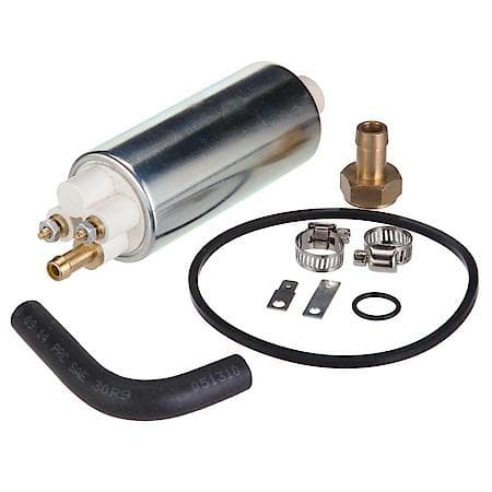 Electric Fuel Pump: Extra Fitting, Formed Hose, Hose Clamps, Terminal Hardware