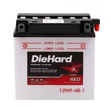Power Sport Battery 12V Battery: 12N9-4B-1 Group Size, 85 CCA, 105 CA