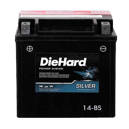 Power Sport Battery 12V Battery: BTX14-BS Group Size, 200 CCA, 225 CA