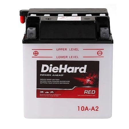 Power Sport Battery 12V Battery: B10A-A2 Group Size, 130 CCA, 150 CA