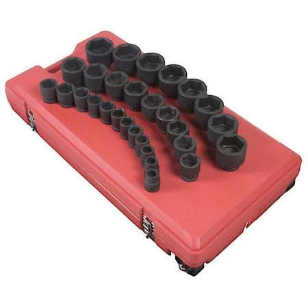 29 Pc 3/4 Dr Sae Impact Socket Set