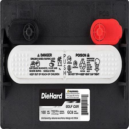Battery : 8V Battery : GC8 Group Size, 160 Amp Hour Capacity, Deep Cycle