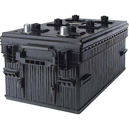 Battery : 8D Group Size, 1100 CCA, 1355 CA, 325 Minute Reserve Capacity, Heavy-Duty