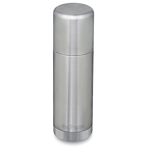 Klean Kanteen TKPro Insulated Thermos - Portable, Stainless Steel Drinking Bottle - Leak Proof & Easy to Clean - Brushed Stainless, 16 oz