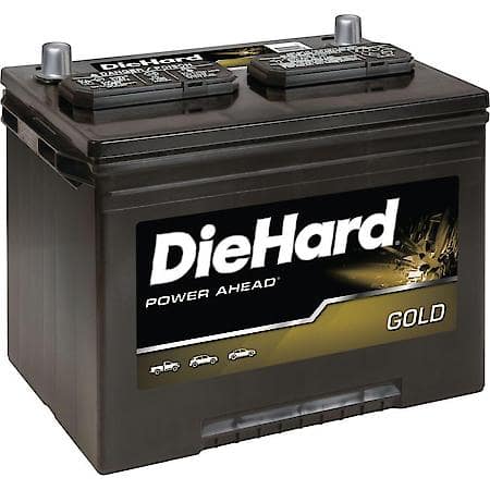 Battery : 24F Group Size, 750 CCA, 875 CA, 130 Minute Reserve Capacity