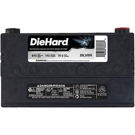 Battery : 79 Group Size, 840 CCA, 1050 CA, 140 Minute Reserve Capacity