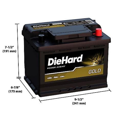 Battery: H5 Group Size, 650 CCA, 810 CA, 100 Minute Reserve Capacity