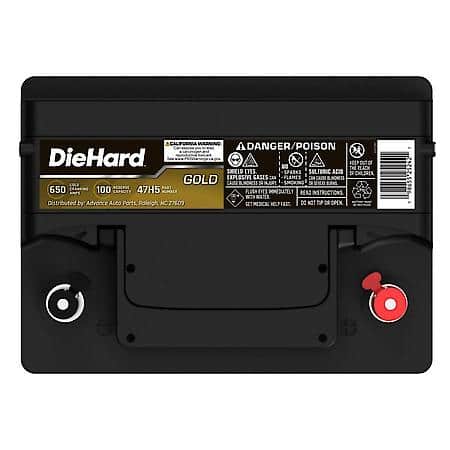 Battery: H5 Group Size, 650 CCA, 810 CA, 100 Minute Reserve Capacity