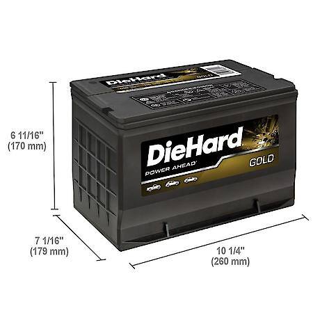 Battery : 101 Group Size, 650 CCA, 810 CA, 110 Minute Reserve Capacity