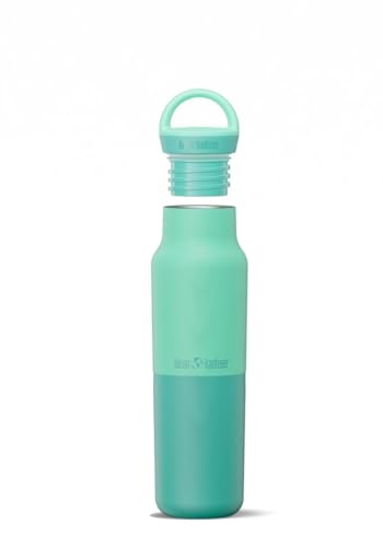 Klean Kanteen Rise Classic Insulated Water Bottle - Keeps Drinks Cold for 42 Hours - Stainless Steel - Insulated Water Bottle - Leak & Sweat-Proof - Arch Loop Cap - 12 oz - Cabbage