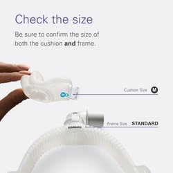 ResMed AirFit N30i Standard Frame System, Elbow & Nasal Cradle Cushion - For CPAP Mask - Replacement CPAP Accessories - Standard Frame / Medium Cushion