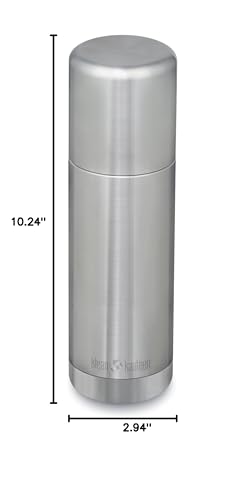 Klean Kanteen TKPro Insulated Thermos - Portable, Stainless Steel Drinking Bottle - Leak Proof & Easy to Clean - Brushed Stainless, 16 oz