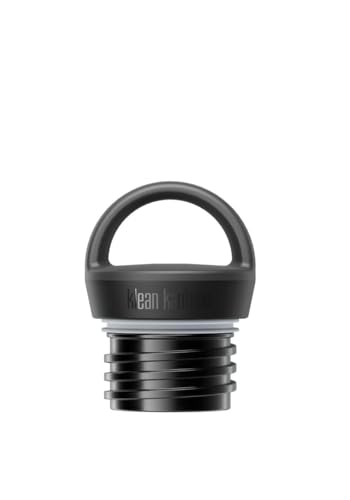 Klean Kanteen Rise Classic Insulated Water Bottle - Keeps Drinks Cold for 42 Hours - Stainless Steel - Insulated Water Bottle for Hydration - Leak & Sweat-Proof - Arch Loop Cap - 12 oz - Black