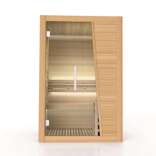 Modern-Style 2-3 Person Finnish Infrared Sauna Room Traditional Saunaking Wooden Solid Wood Sauna