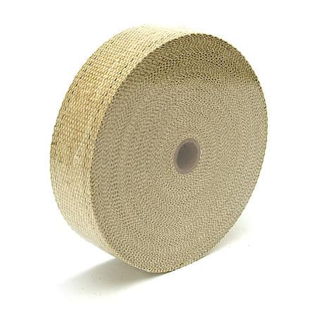 Tan Glass Fiber Exhaust Wrap, 2 Inches X 100 Feet, Handles 1200 Deg. Direct