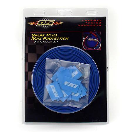 Protect-A-Wire 8 Cylinder Kit, Blue, Glass Fiber Sleeve and Shrink Tubes, 1200 Deg.
