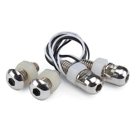 Lite Feetn Boltz LED License Plate Lighting Kit, Satin, 4-Pack