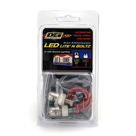Lite Feetn Boltz Led License Plate, Lighting Kit, Satin, 2-Pack