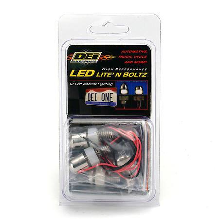 Lite Feetn Boltz LED License Plate Lighting Kit, Polished, 4-Pack