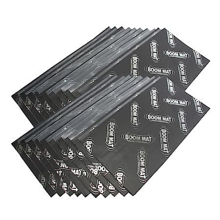 Boom Mat Damping Material, 12-1/2 Inches X 24 Inches, 20 Sheets (40 Square Feet)