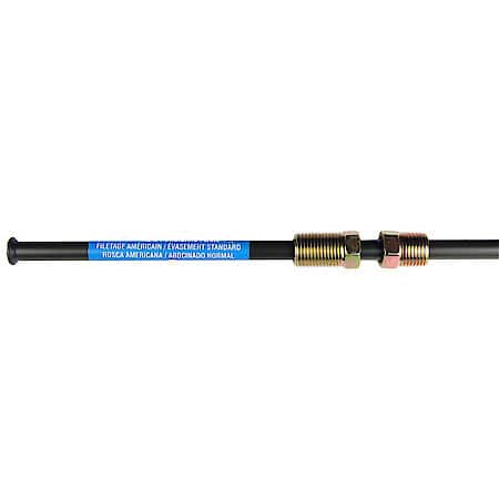PVF Coated Steel Brake Line: 12" Long, 1/4" Diameter, Universal Fit, 1 Piece
