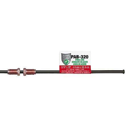 British Poly-Armour PVF Steel Brake Line 3/16 x 20