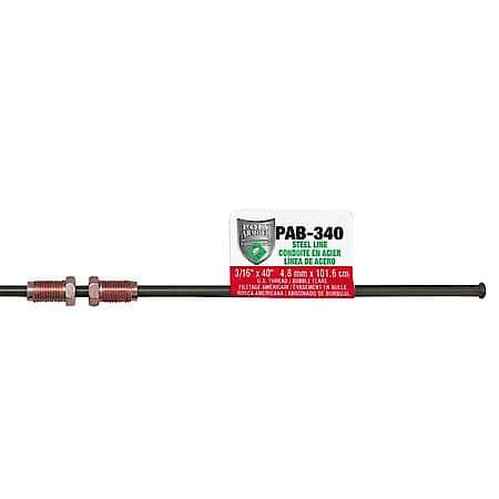 British Poly-Armour PVF Steel Brake Line 3/16 x 40