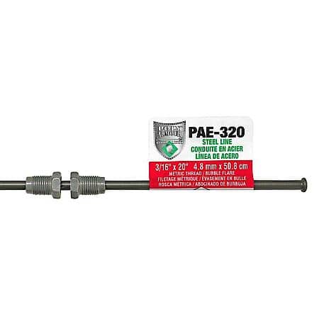 European Poly-Armour PVF Steel Brake Line 3/16 x 20