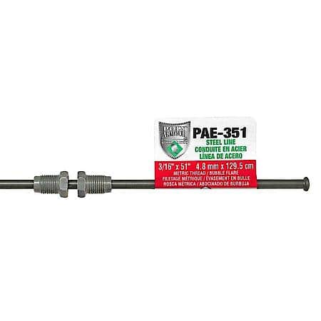 European Poly-Armour PVF Steel Brake Line 3/16 x 51