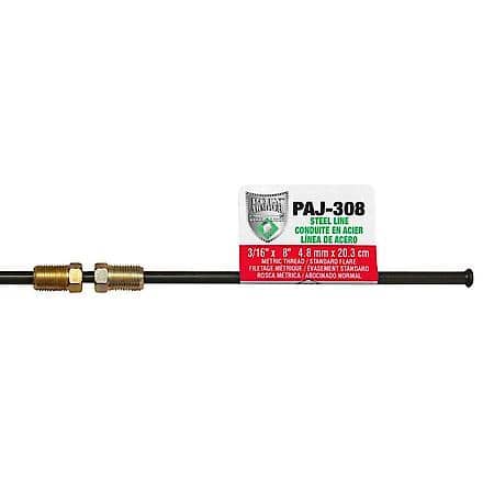 Japanese Poly-Armour PVF Steel Brake Line 3/16 x 8