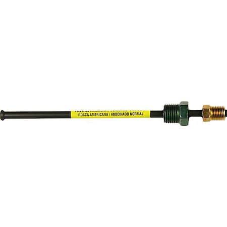 PVF Steel Brake Line Adapter, 3/16 x 8 (3/8-24 Inverted)(1/2-20 Inverted)