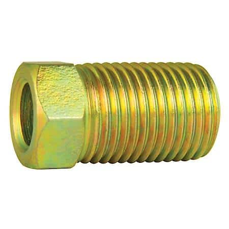 Steel Tube Nut, Long, 1/4 (7/16-24 Inverted), 5/Card