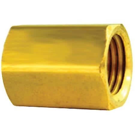 Brass Brake Line Union, 3/16 (3/8-24 Inverted), 1/card