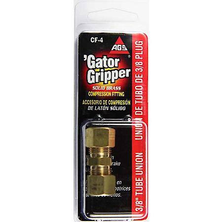Brass Compression Union, 3/8In, 1/Card