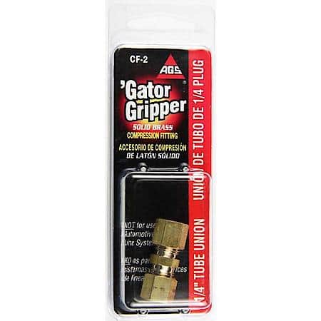 Brass Compression Union, 1/4In, 1/Card