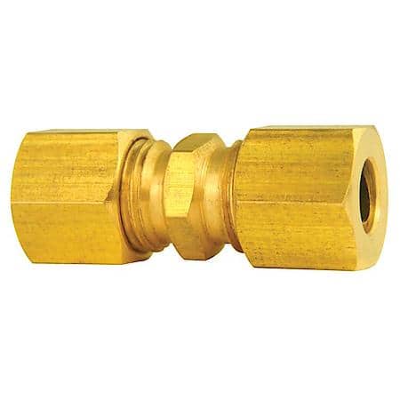 Brass Compression Union, 1/4In, 1/Card