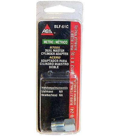 Steel Adapter, Female(3/8-24 Bubble), Male(M12X1.0 Bubble), 1/Card