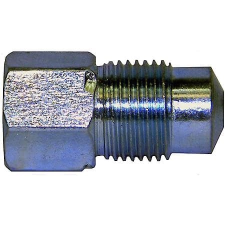 Steel Adapter, Female(3/8-24 Bubble), Male(M12X1.0 Bubble), 1/Card