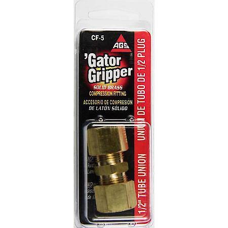 Brass Compression Union, 1/2In, 1/Card
