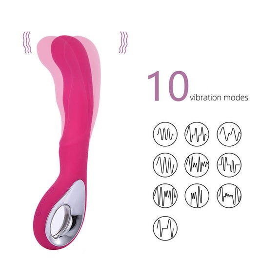 Powerful 10 Frequency Rechargeable Dildo Rabbit Vibrator Sex Toys for Women Vaginal Anal Massager G Spot Clitoris Stimulation