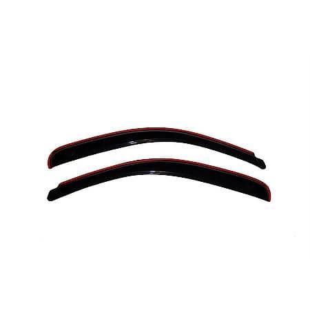 Ventvisor Window Visors: In-Channel Mount, Smoke, Front, 2 Pice