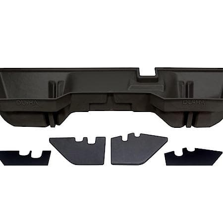 Under Rear Seat, 1 Compartment, Dark Gray, Hd Polyethylene, With Gunrack Insert